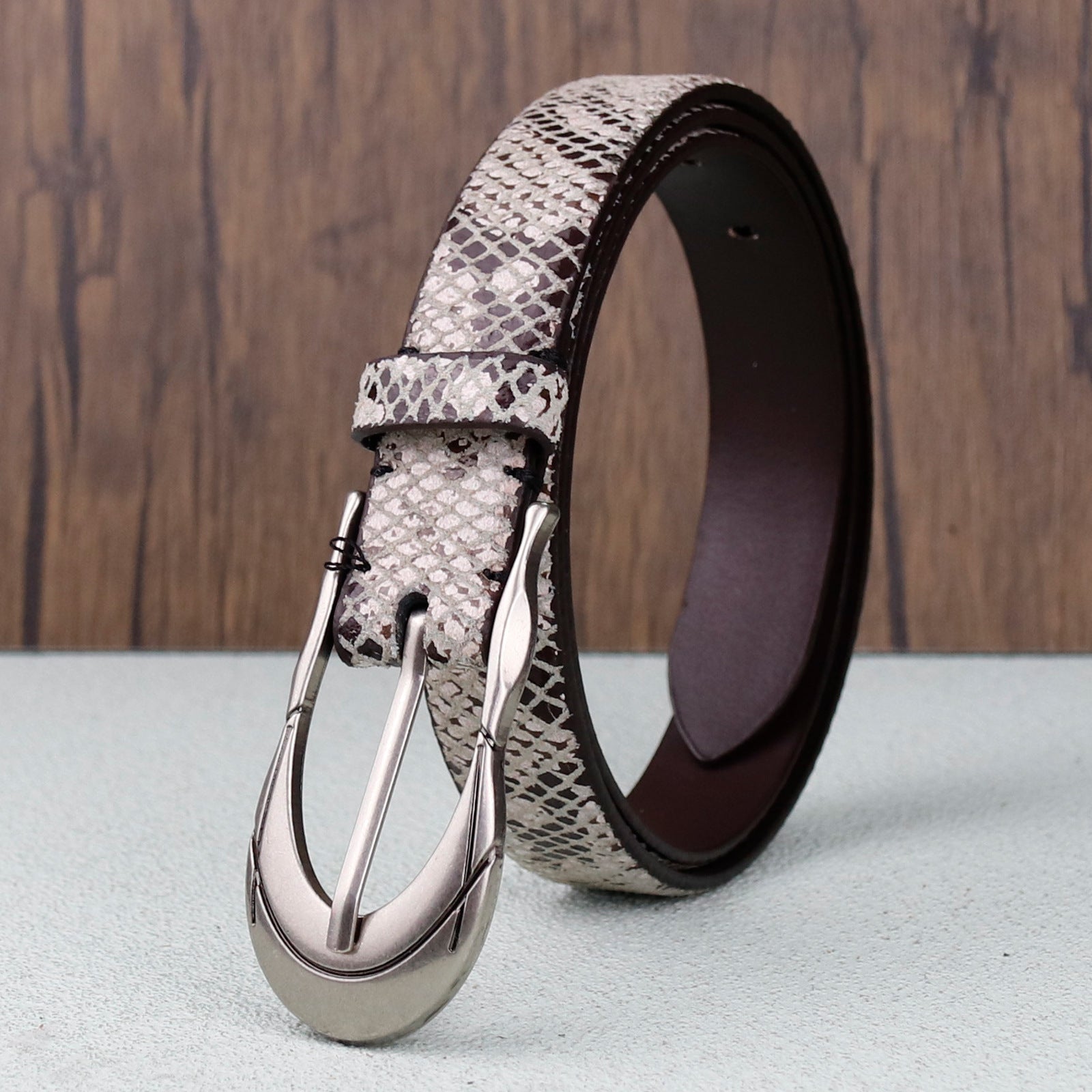 Snakeskin Retro Style Women's Belt