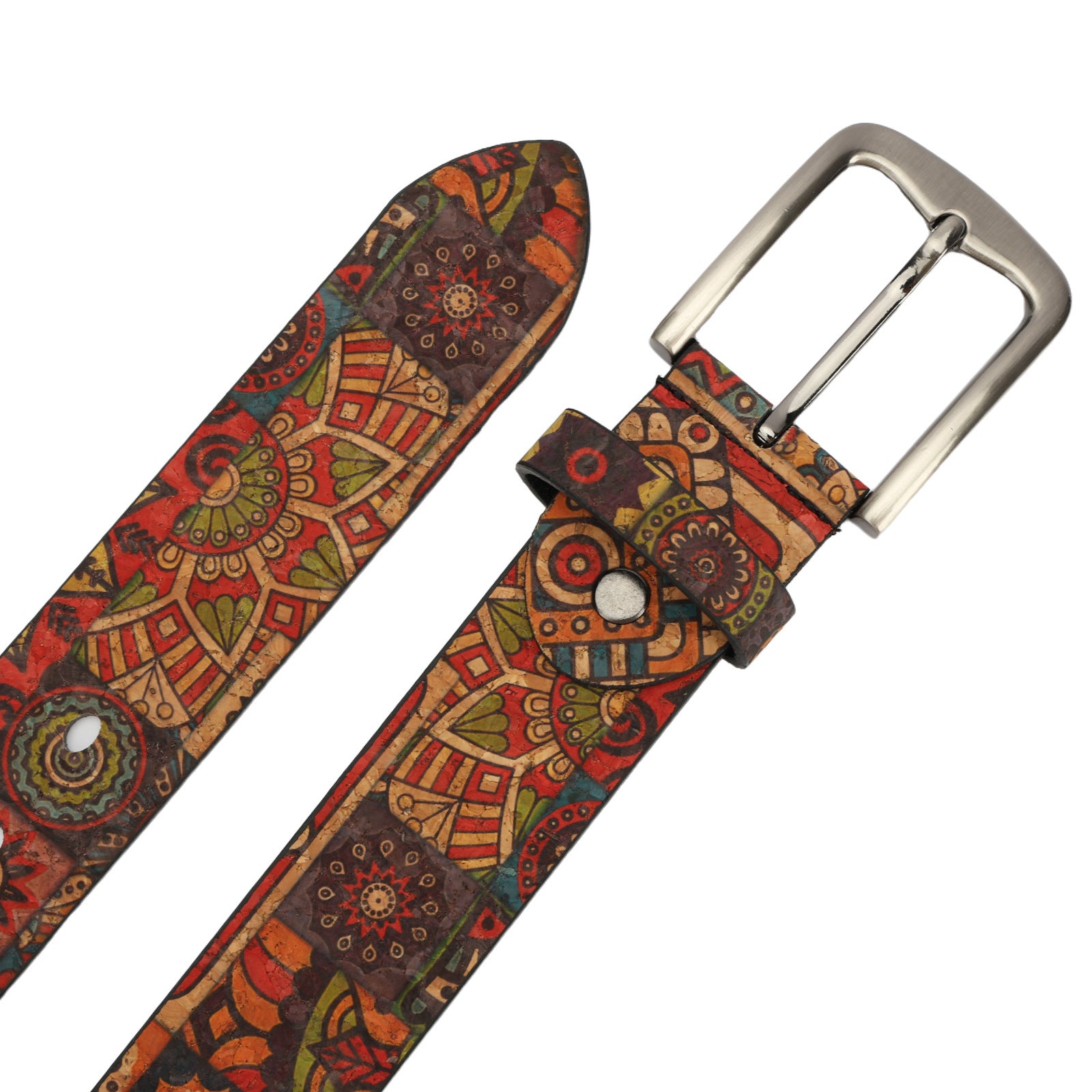 Vintage Artistic Pattern Metal Buckle Belt