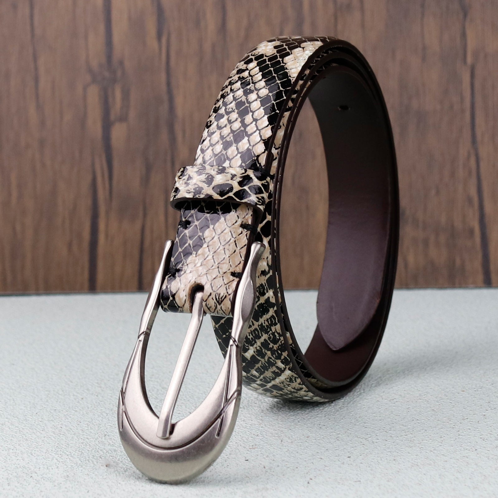 Snakeskin Retro Style Women's Belt