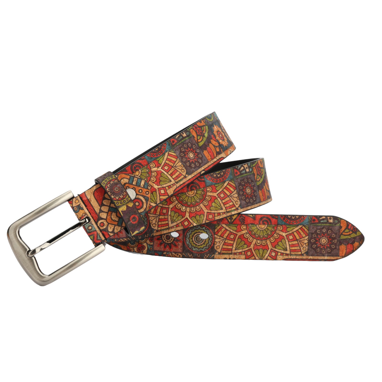 Vintage Artistic Pattern Metal Buckle Belt