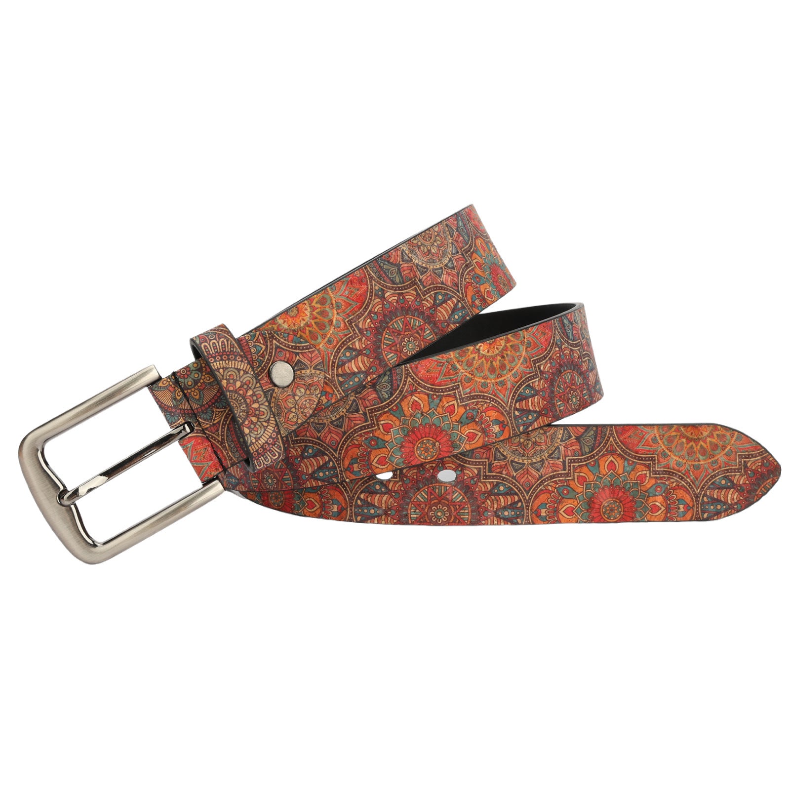 Vintage Artistic Pattern Metal Buckle Belt