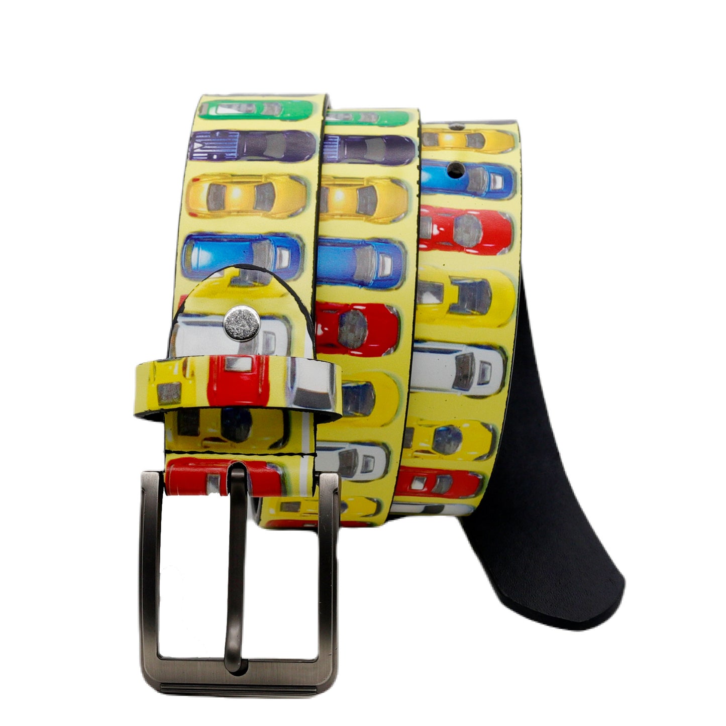 Colorful Car Print Retro Fun Women's Belt