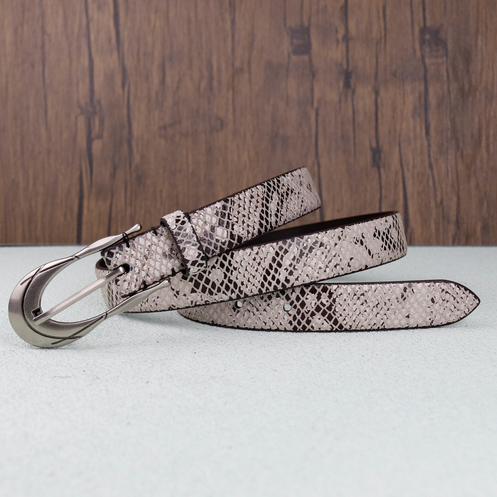 Snakeskin Retro Style Women's Belt