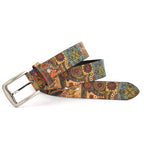 Vintage Artistic Pattern Metal Buckle Belt