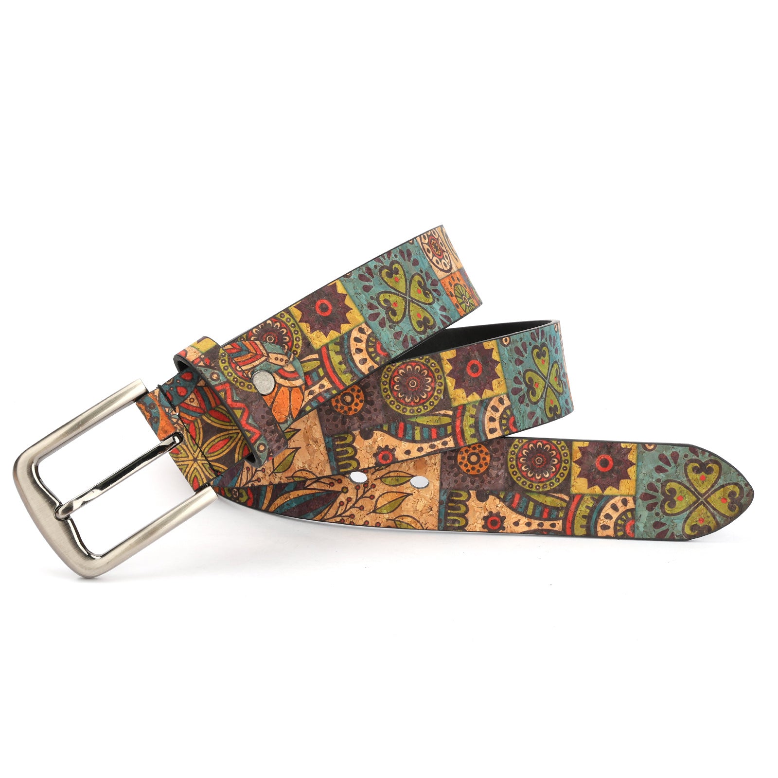 Vintage Artistic Pattern Metal Buckle Belt