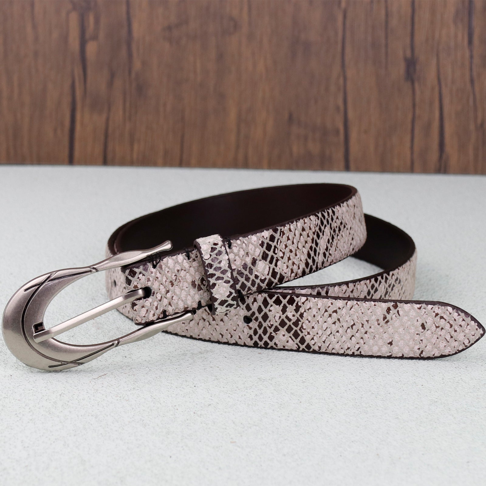 Snakeskin Retro Style Women's Belt